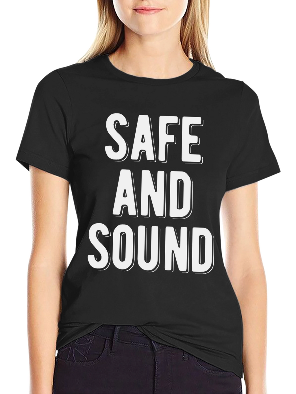 Safe and Sound Graphic Tee - Stylish Comfort