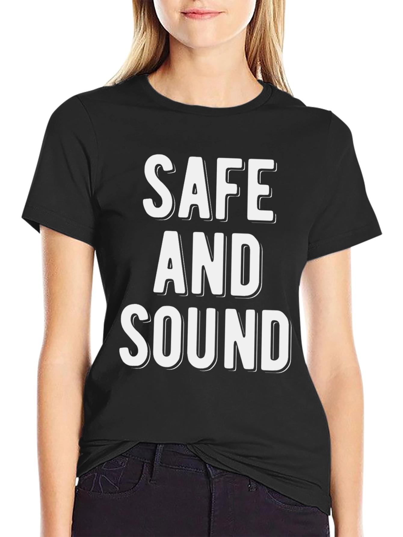 Safe and Sound Graphic Tee - Stylish Comfort