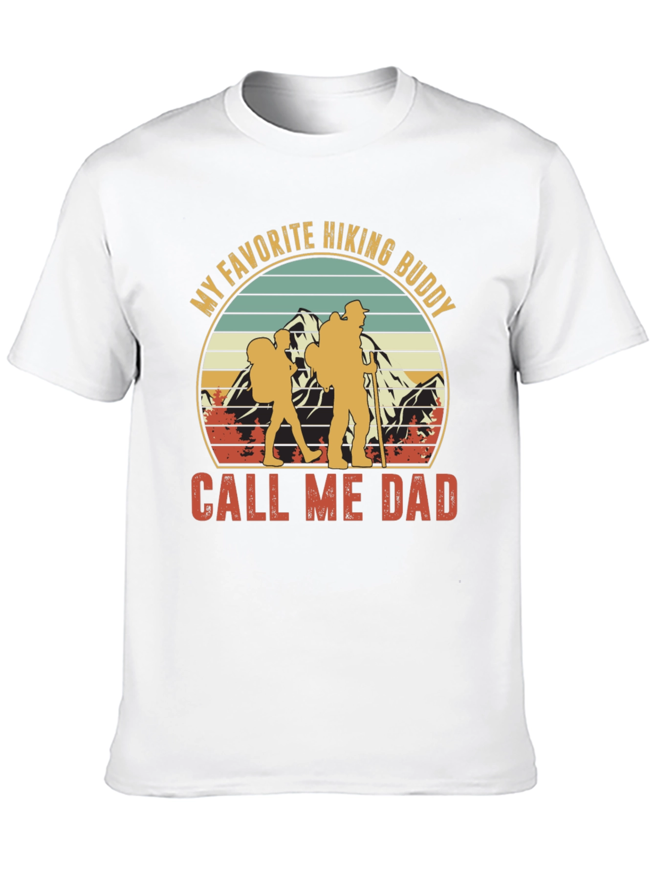 Hiking Buddy Dad Graphic T-Shirt
