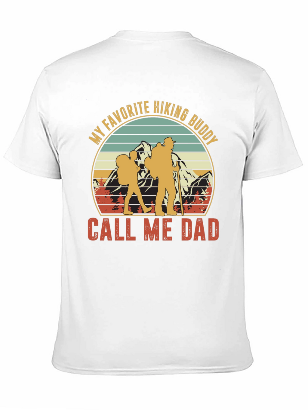 Hiking Buddy Dad Graphic T-Shirt