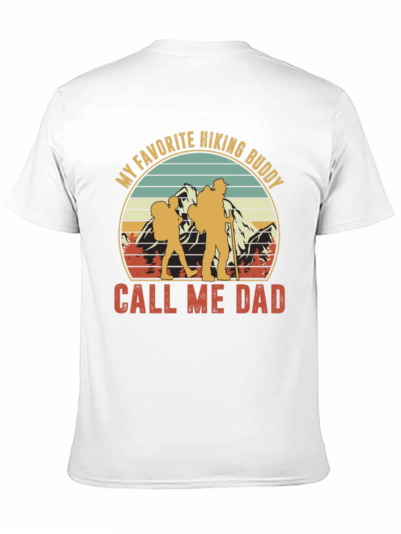 Hiking Buddy Dad Graphic T-Shirt