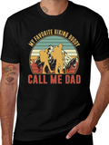 Hiking Buddy Dad Graphic T-Shirt