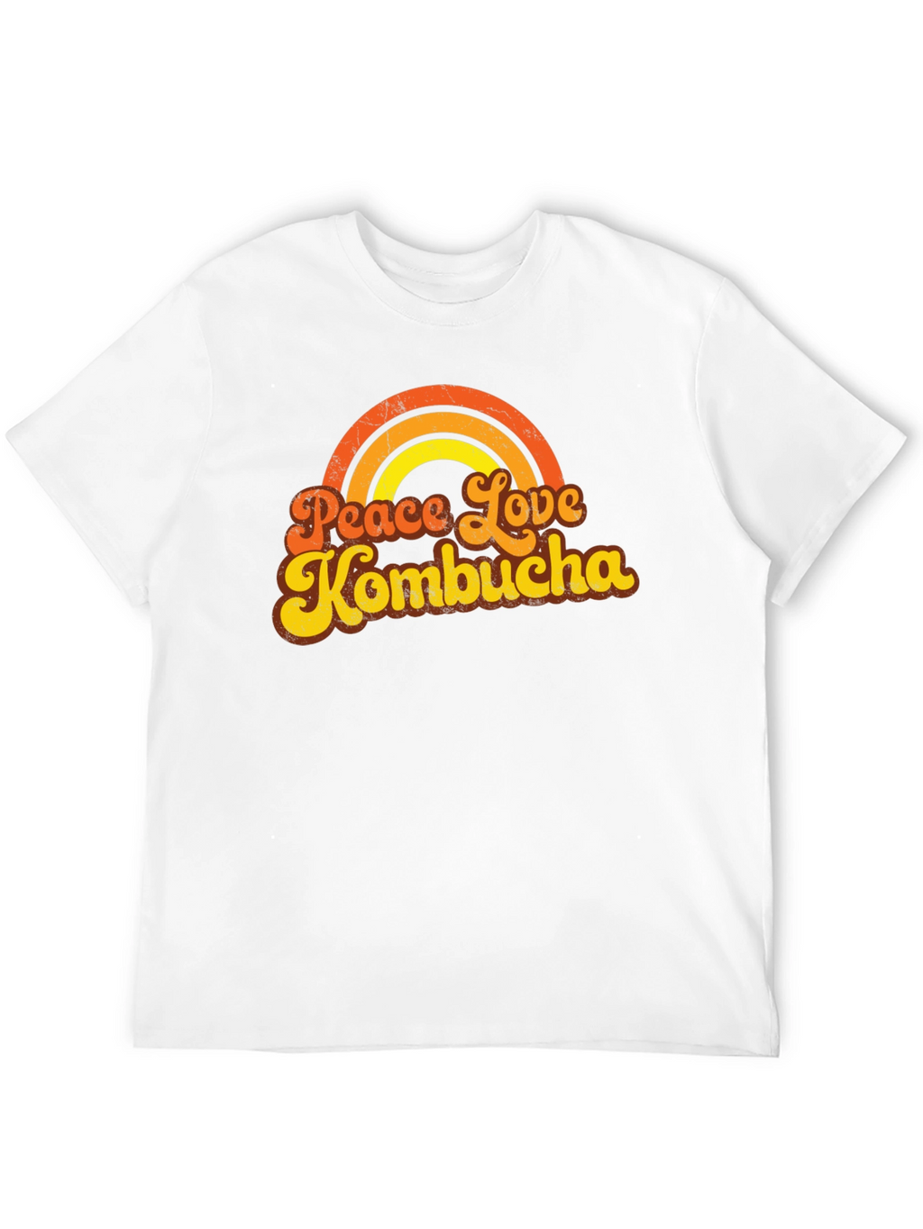 Peace Love Kombucha Retro Graphic Tee