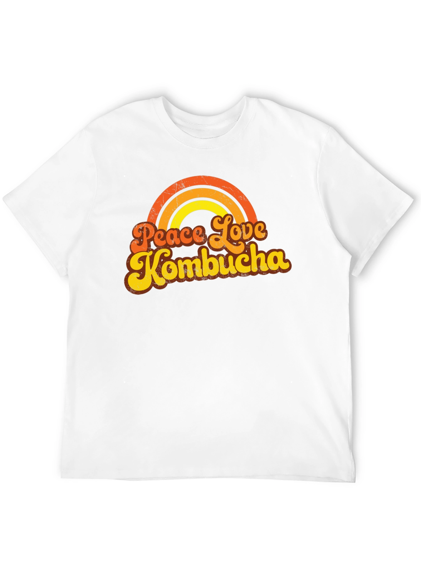 Peace Love Kombucha Retro Graphic Tee