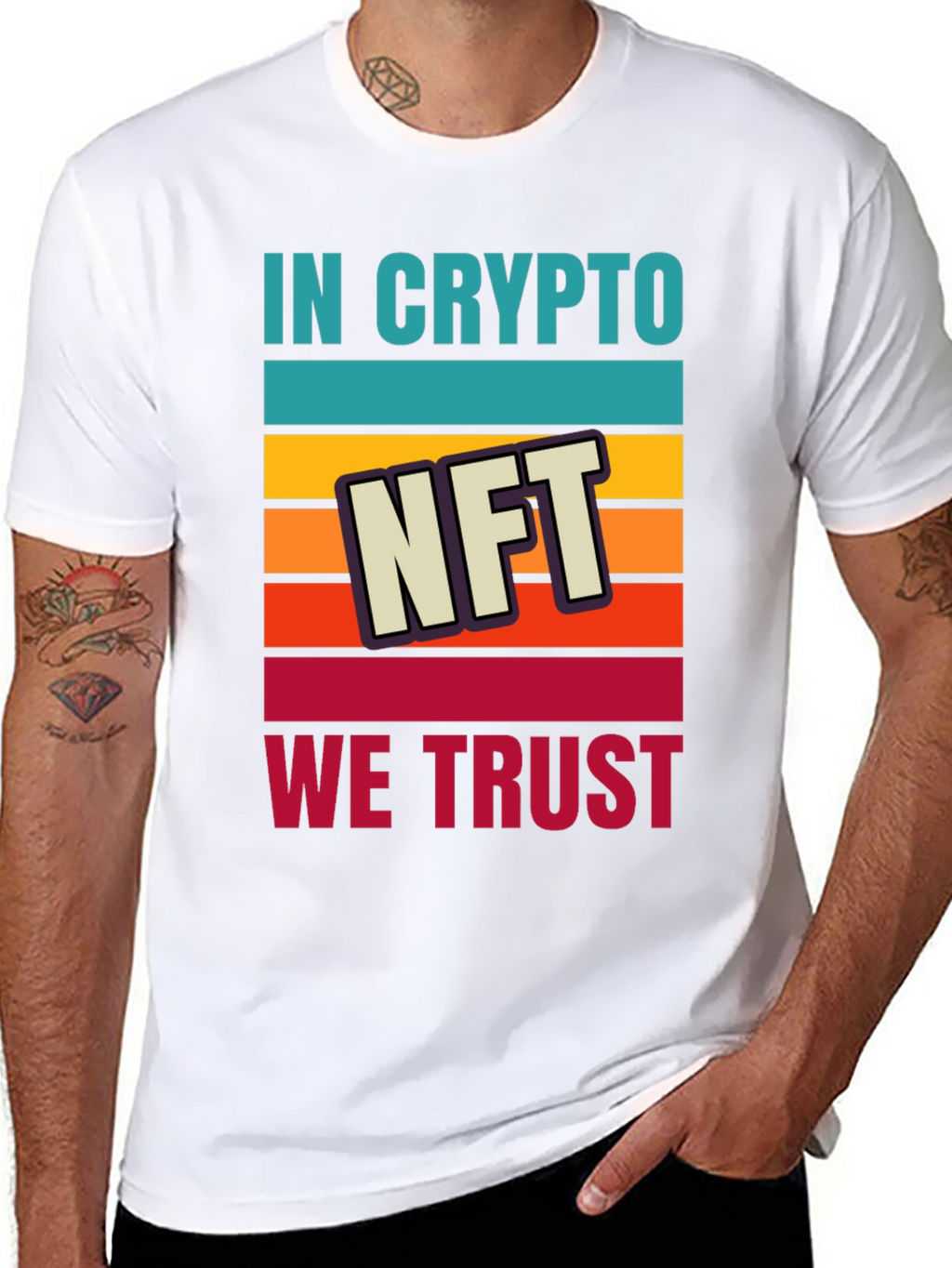 In Crypto We Trust NFT Graphic T-Shirt