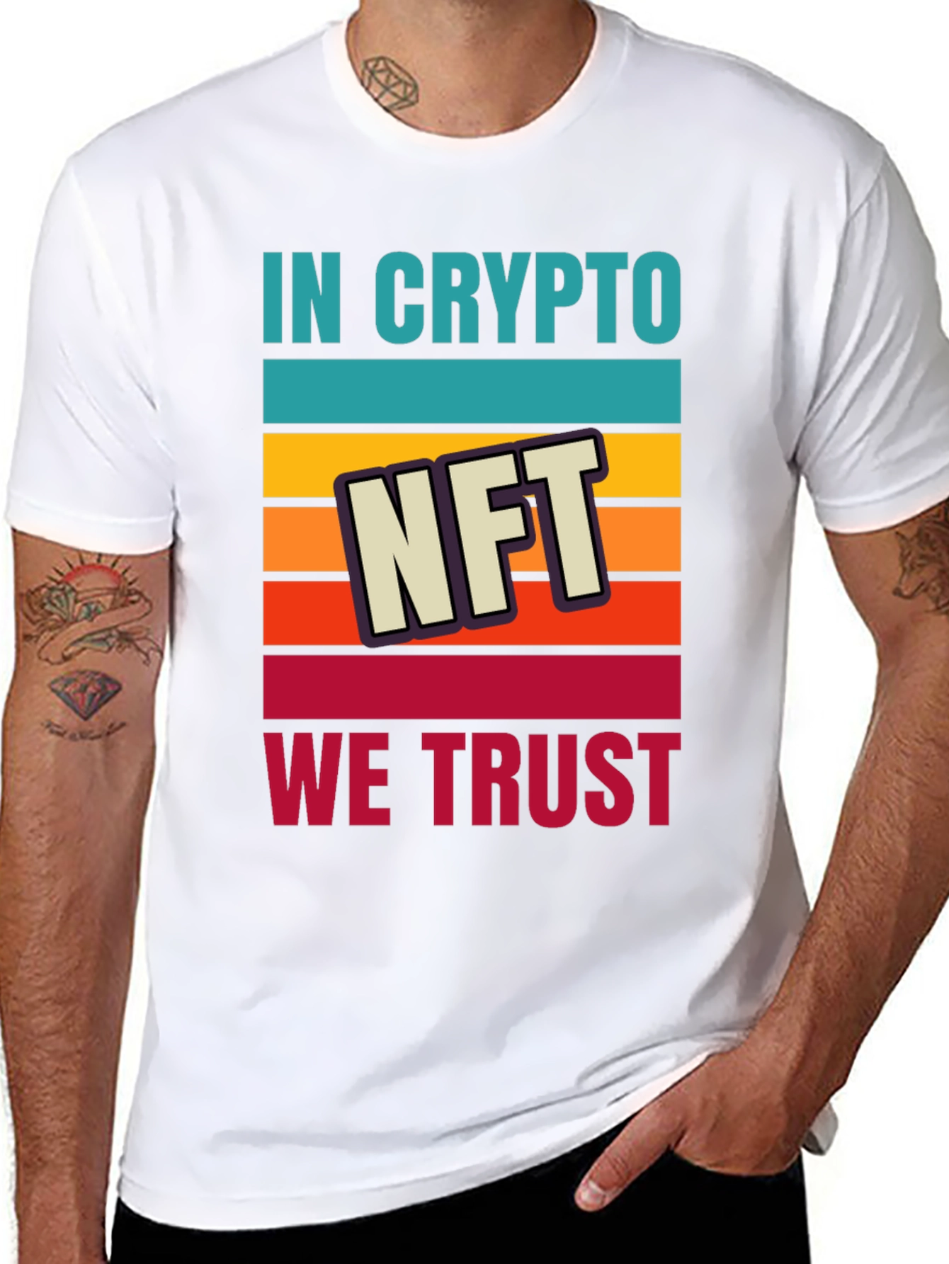 In Crypto We Trust NFT Graphic T-Shirt
