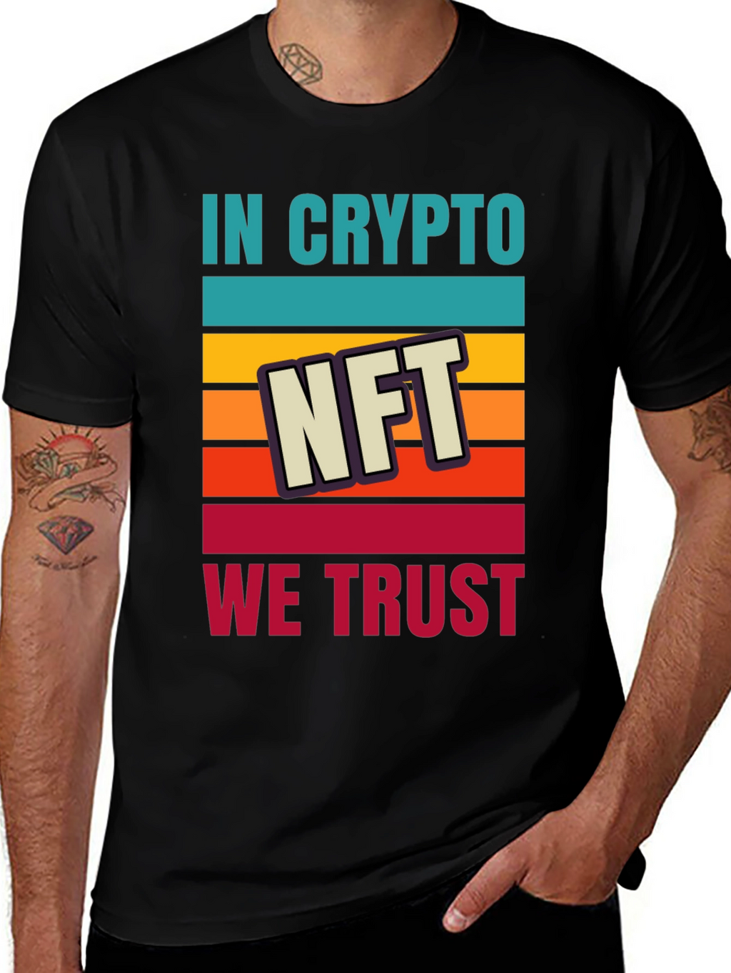 In Crypto We Trust NFT Graphic T-Shirt
