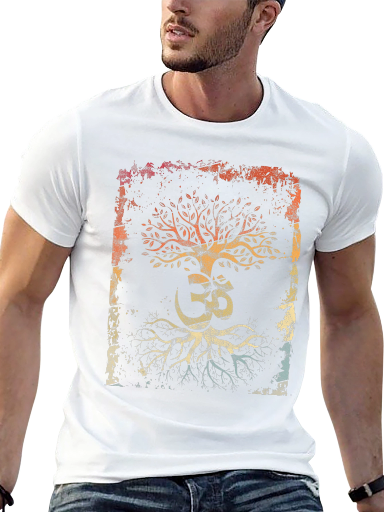 Tree of Life OM Symbol Graphic T-Shirt