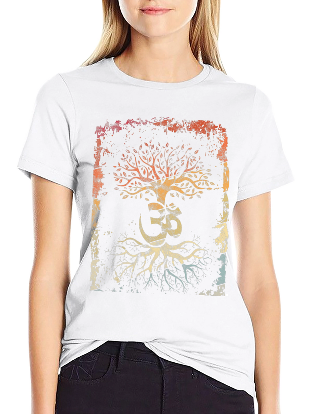 Tree of Life OM Symbol Graphic T-Shirt
