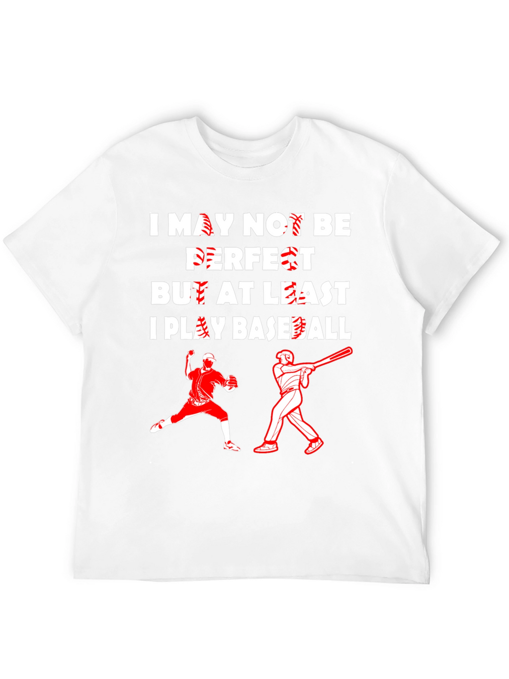 Funny Baseball Player Graphic T-Shirt