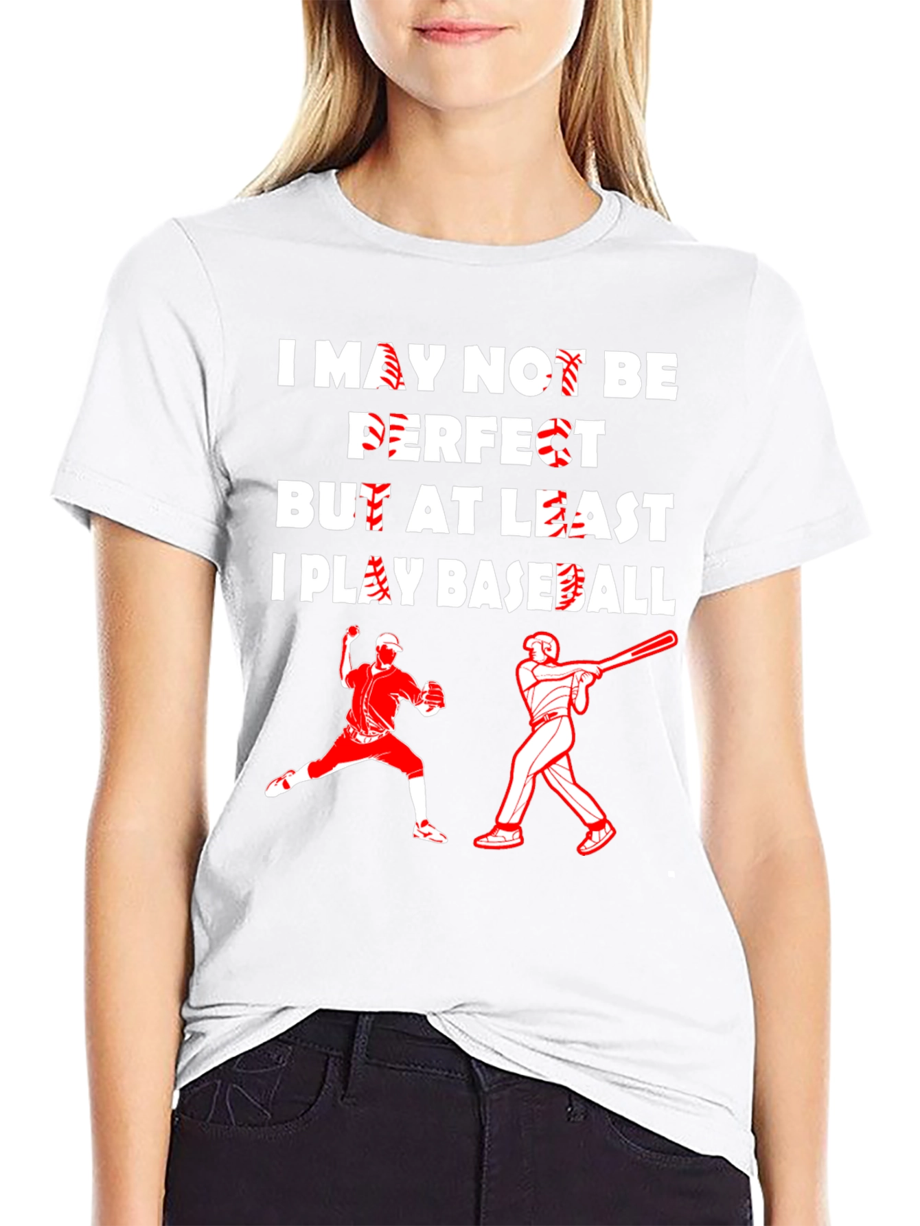 Funny Baseball Player Graphic T-Shirt