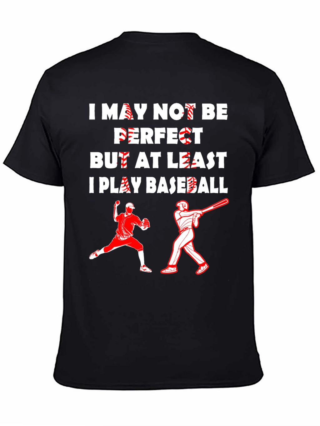 Funny Baseball Player Graphic T-Shirt