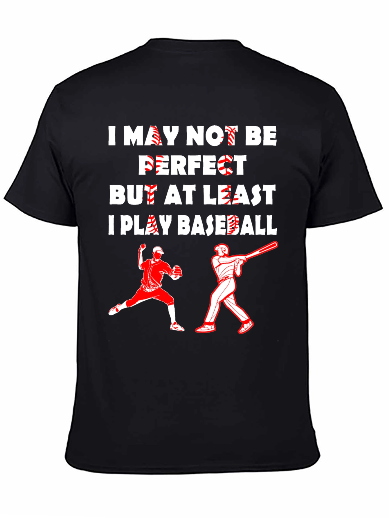 Funny Baseball Player Graphic T-Shirt