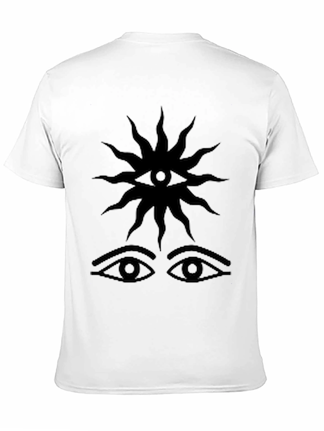 Mystic Eye Graphic Tee - Black Cotton