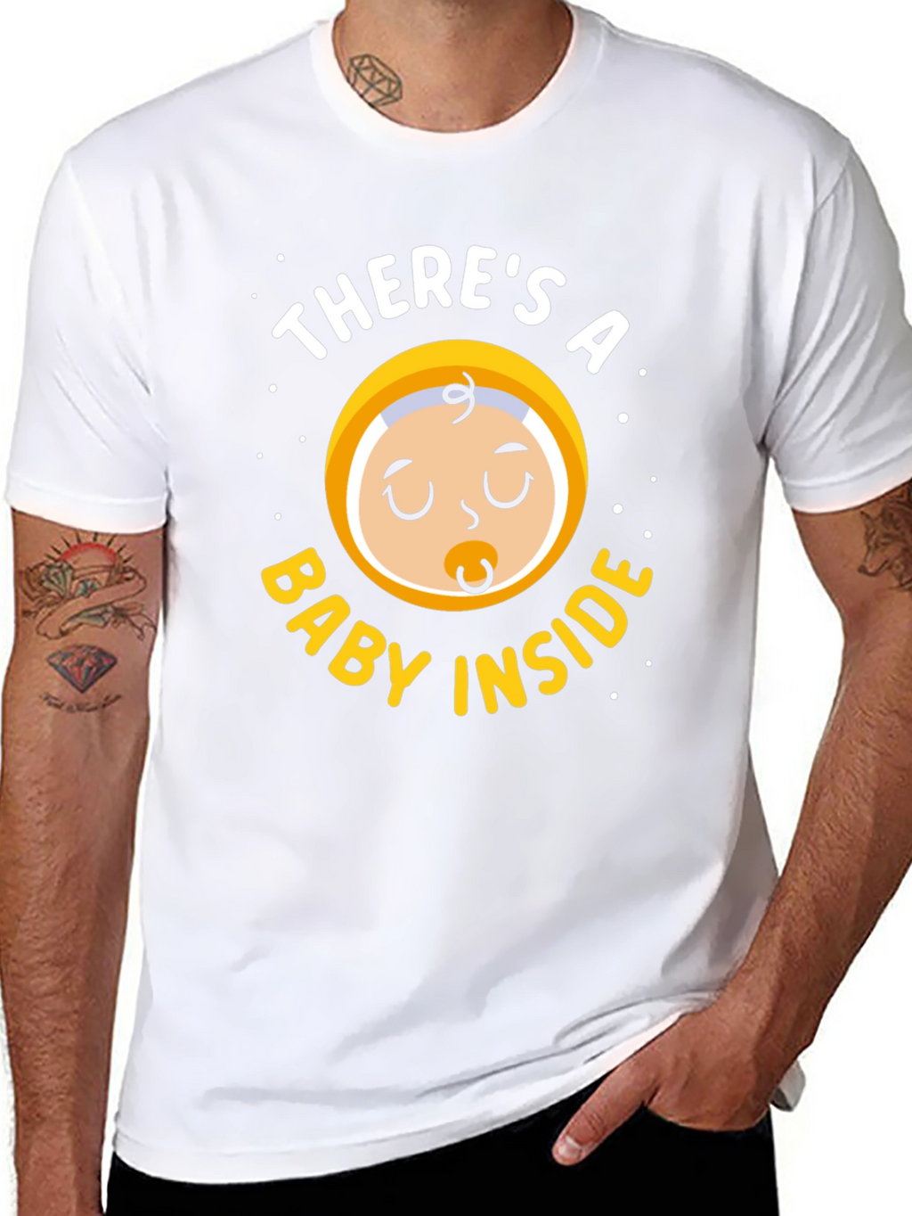 Theres a Baby Inside T-Shirt - Maternity Tee