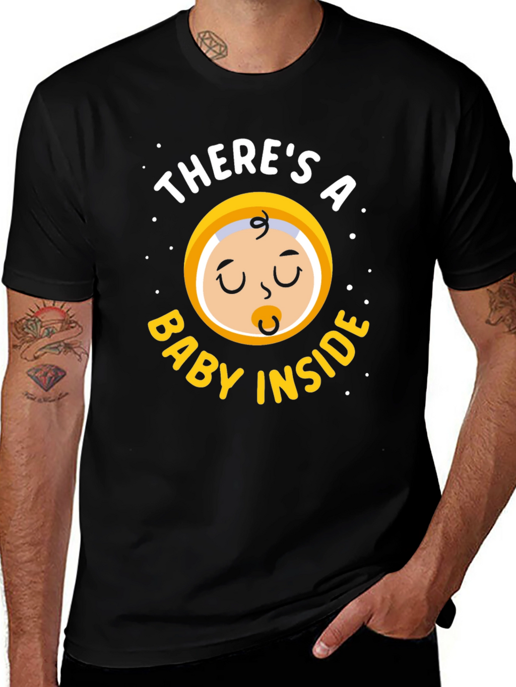 Theres a Baby Inside T-Shirt - Maternity Tee