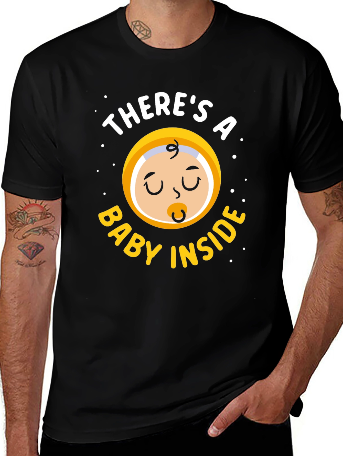 Theres a Baby Inside T-Shirt - Maternity Tee
