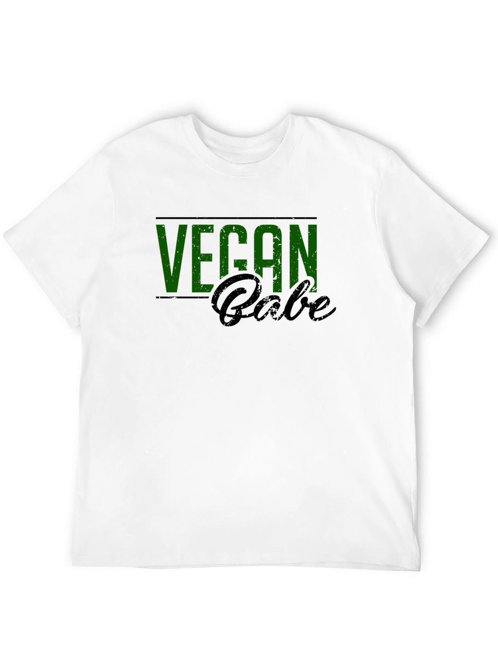 Vegan Babe Graphic Tee - Black Cotton Blend