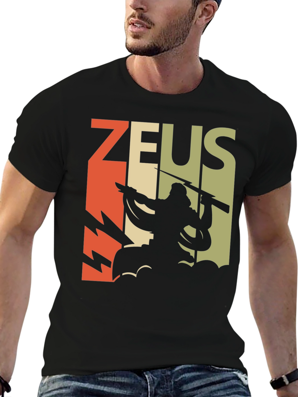Zeus Graphic T-Shirt - God of Thunder Design