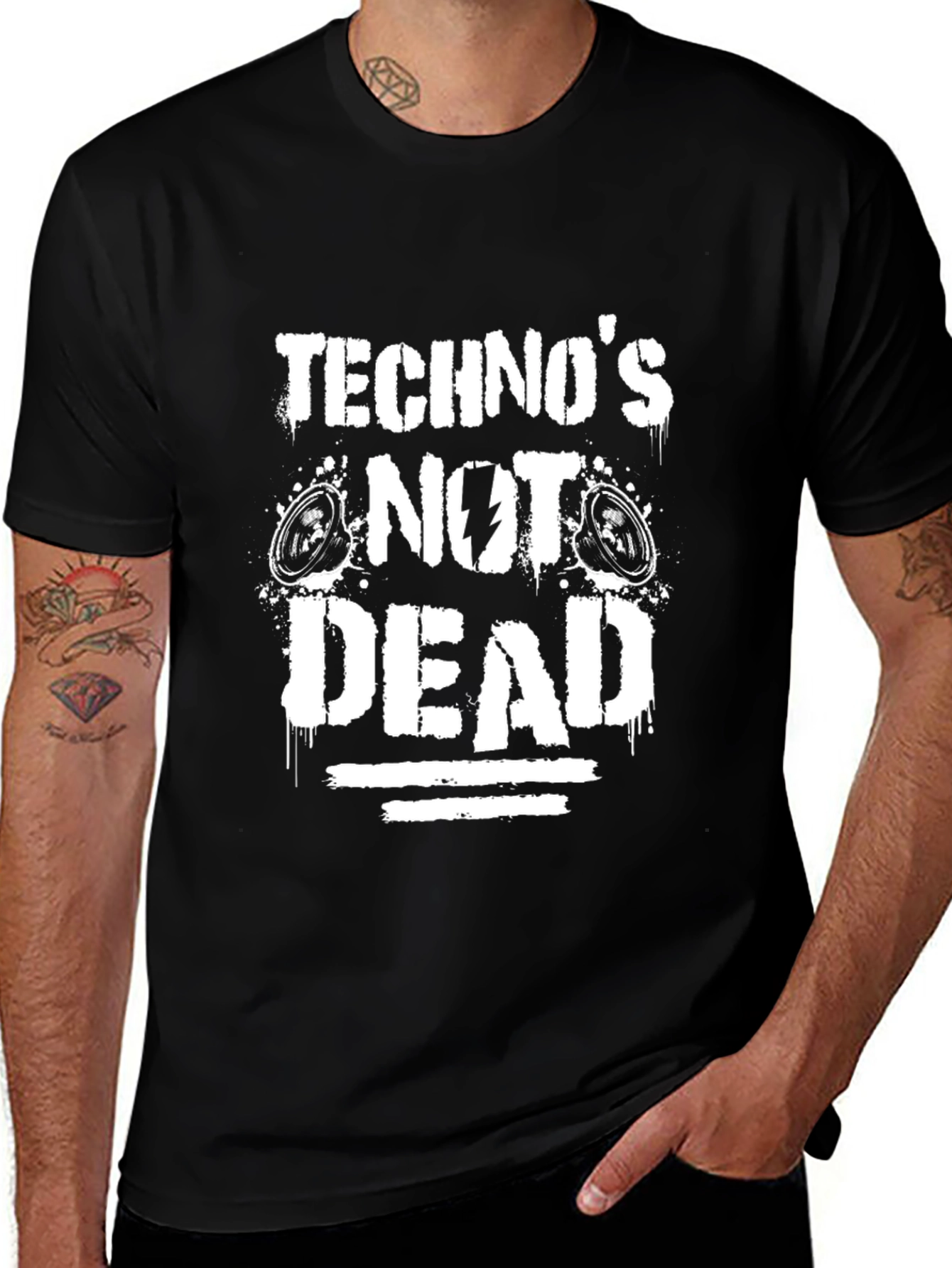 Technos Not Dead Graphic Tee - Black