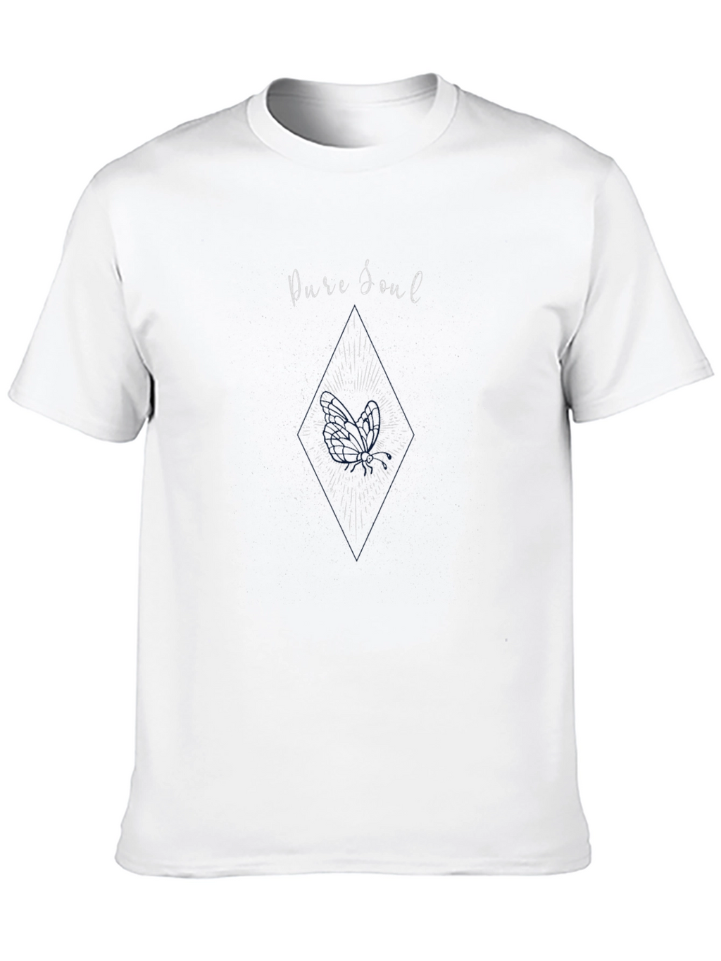 Pure Soul Graphic Tee - Black Cotton Comfort