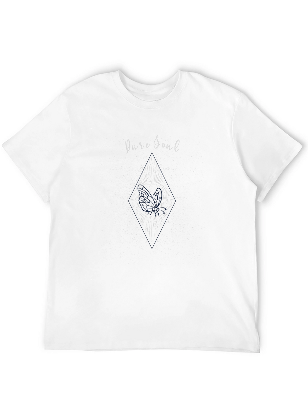 Pure Soul Graphic Tee - Black Cotton Comfort