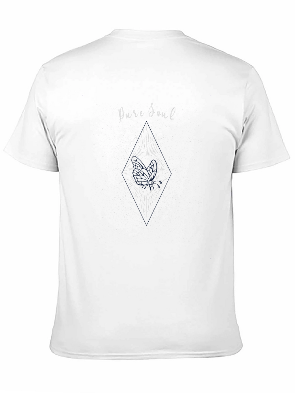 Pure Soul Graphic Tee - Black Cotton Comfort