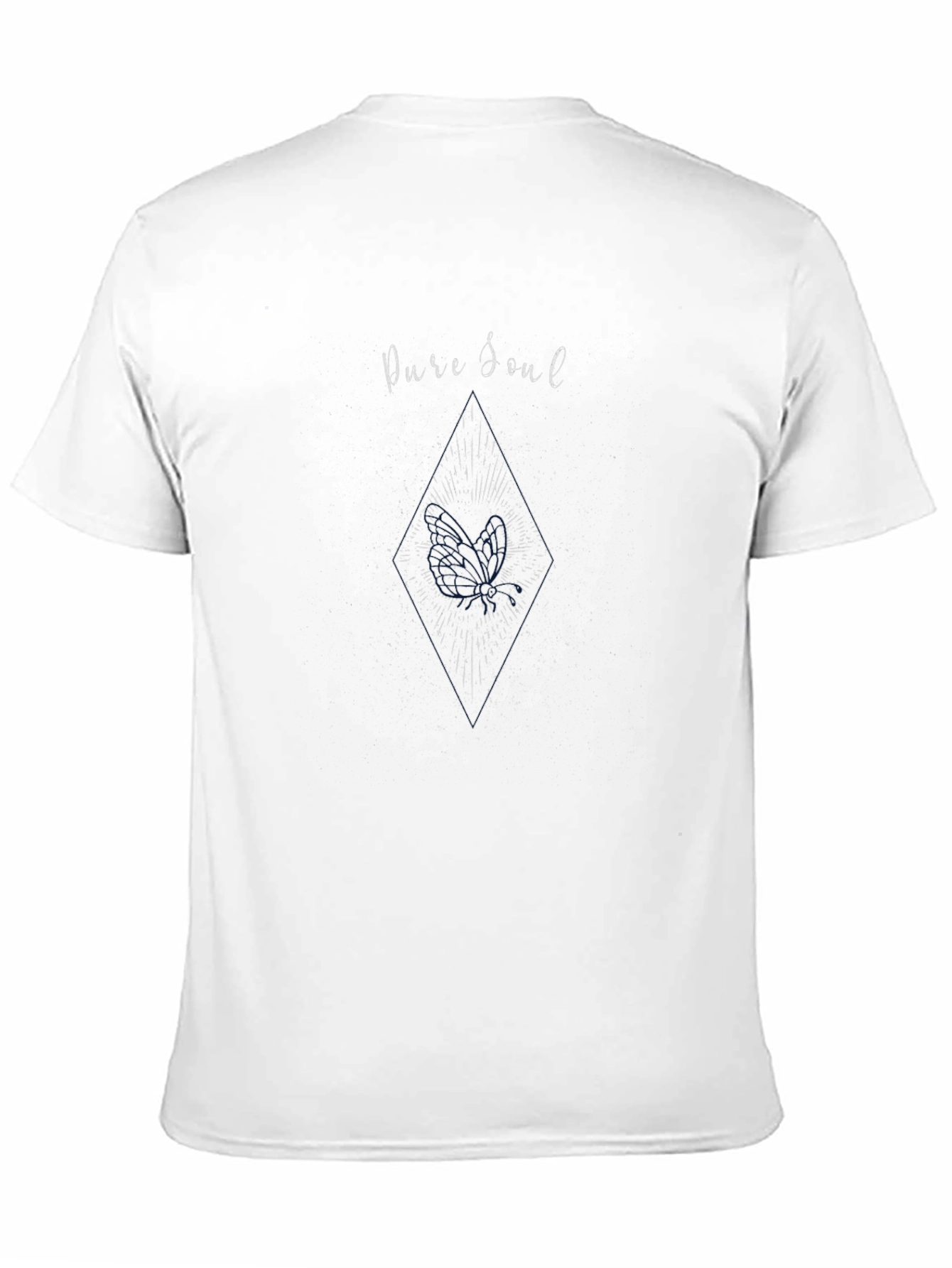 Pure Soul Graphic Tee - Black Cotton Comfort