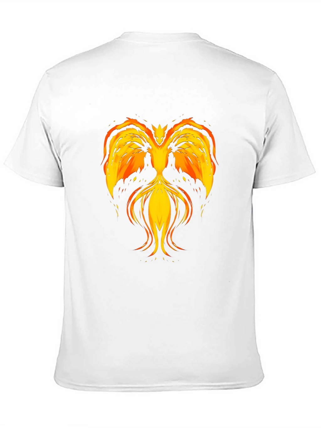 Fiery Phoenix Graphic T-Shirt - Black