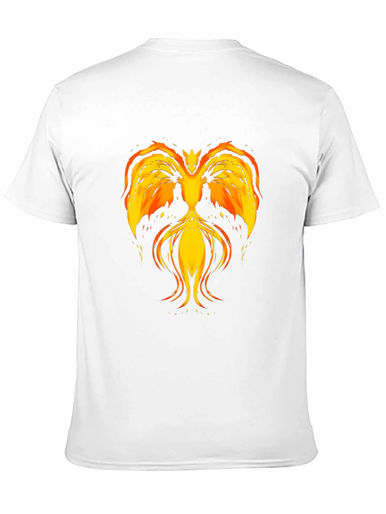Fiery Phoenix Graphic T-Shirt - Black