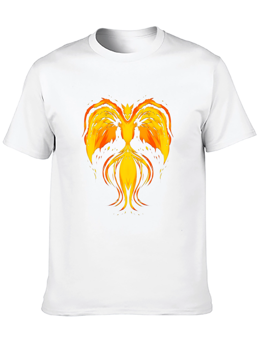 Fiery Phoenix Graphic T-Shirt - Black