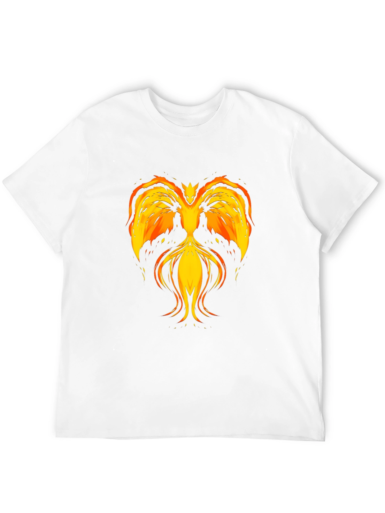 Fiery Phoenix Graphic T-Shirt - Black