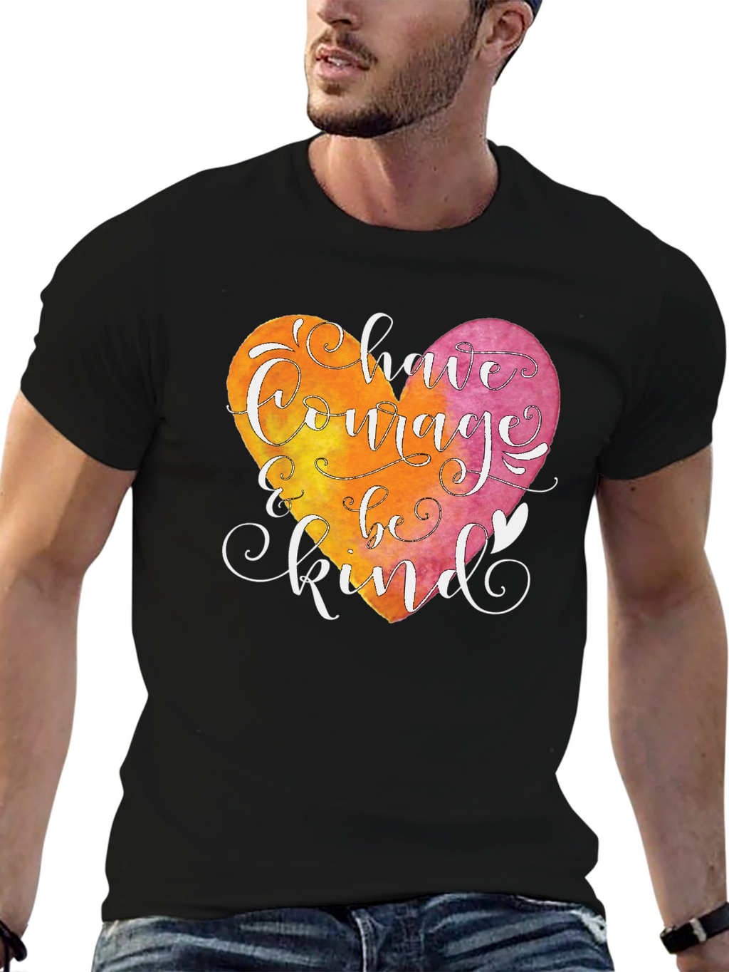 Courage and Kindness Heart T-Shirt