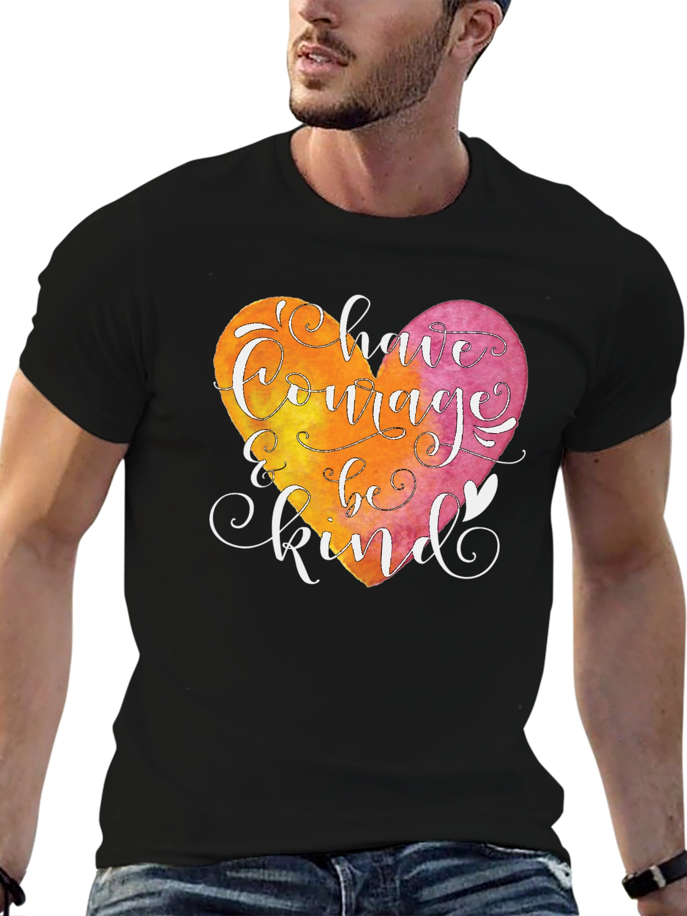 Courage and Kindness Heart T-Shirt