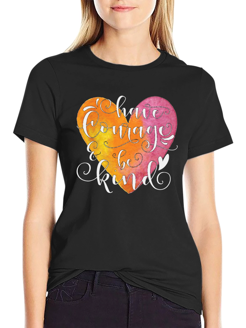 Courage and Kindness Heart T-Shirt