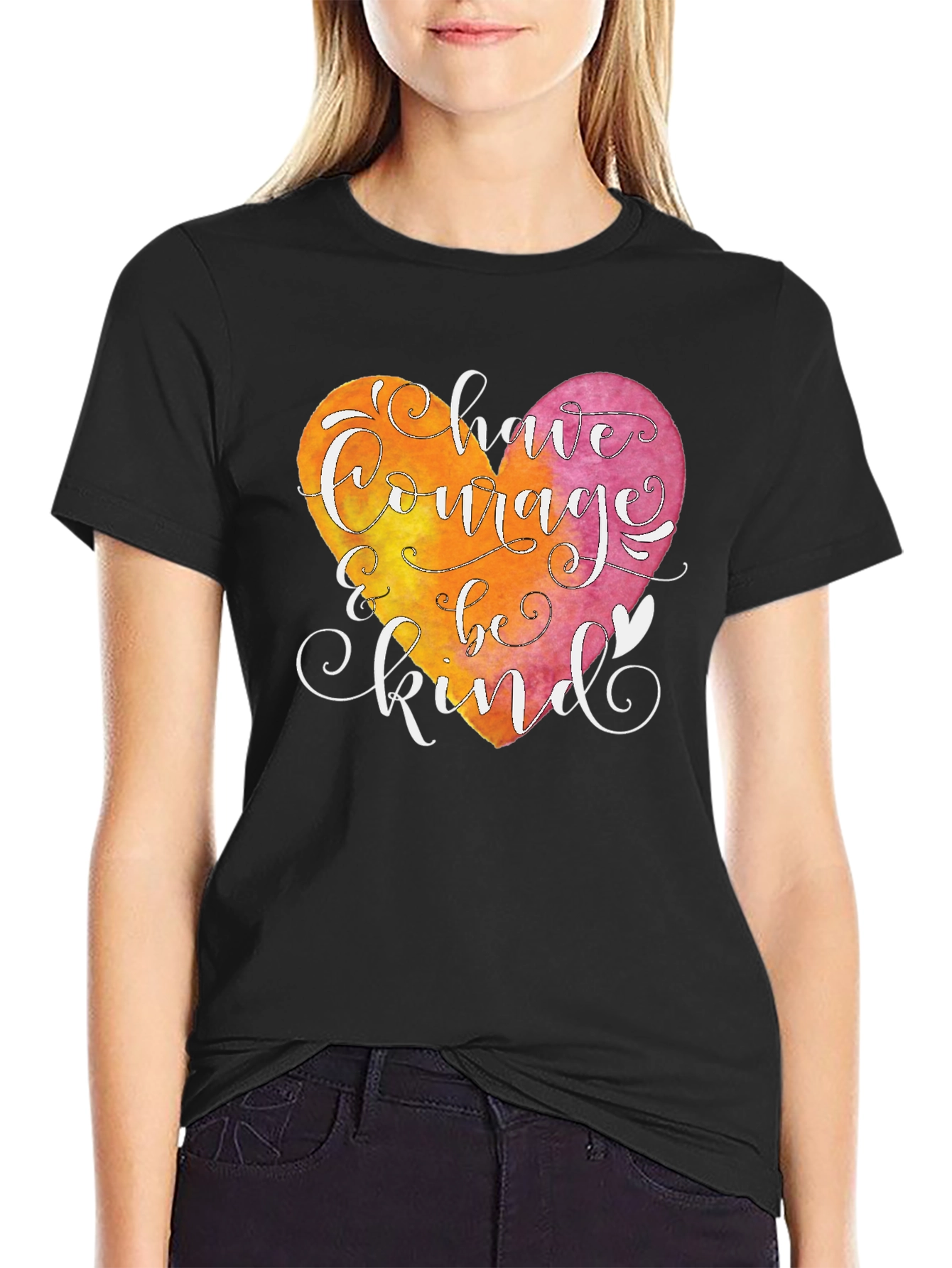 Courage and Kindness Heart T-Shirt