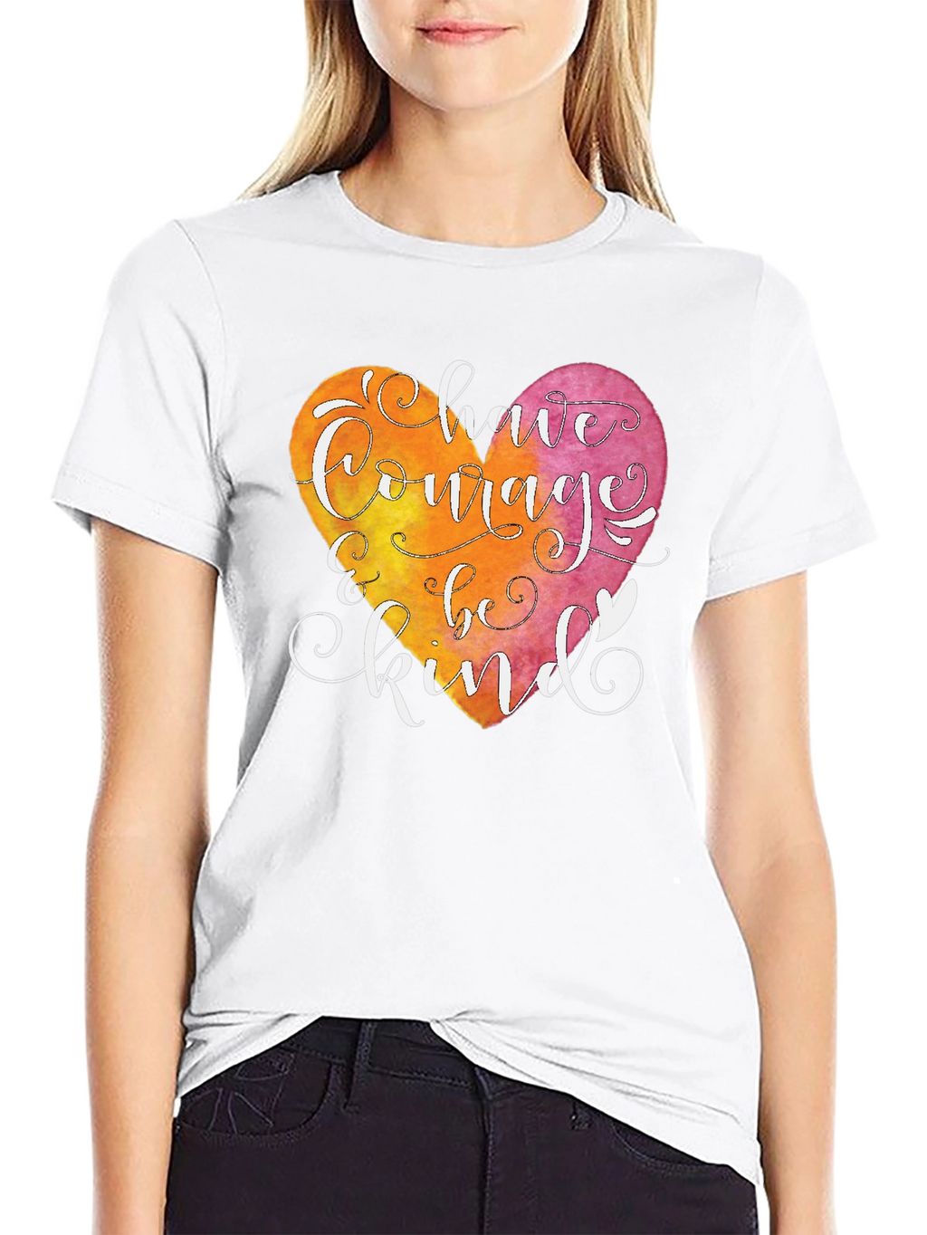 Courage and Kindness Heart T-Shirt