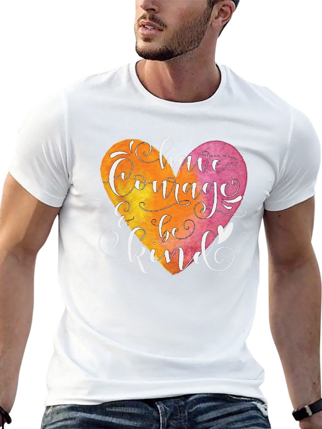 Courage and Kindness Heart T-Shirt