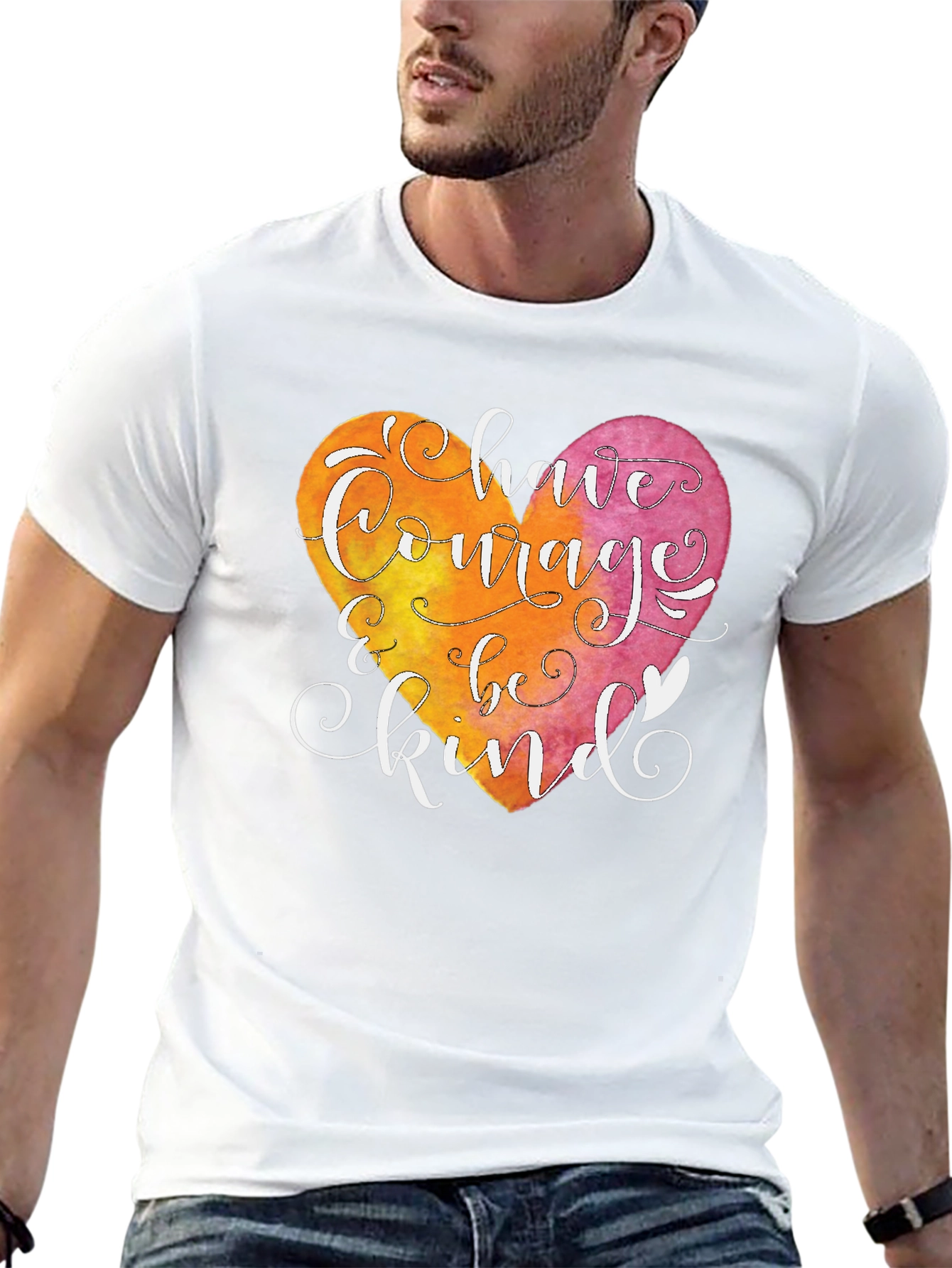 Courage and Kindness Heart T-Shirt