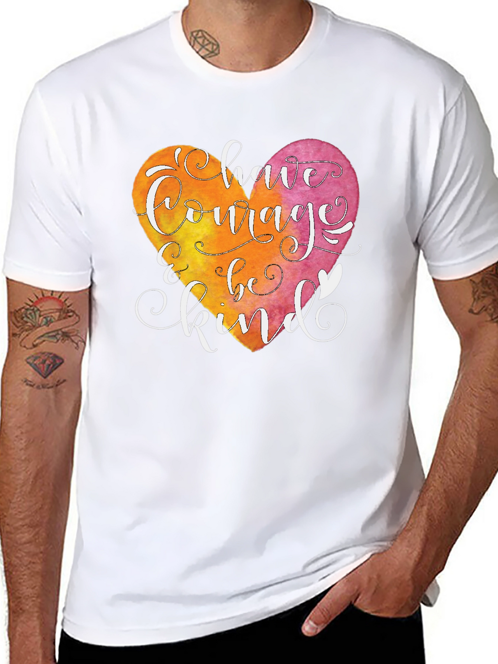 Courage and Kindness Heart T-Shirt