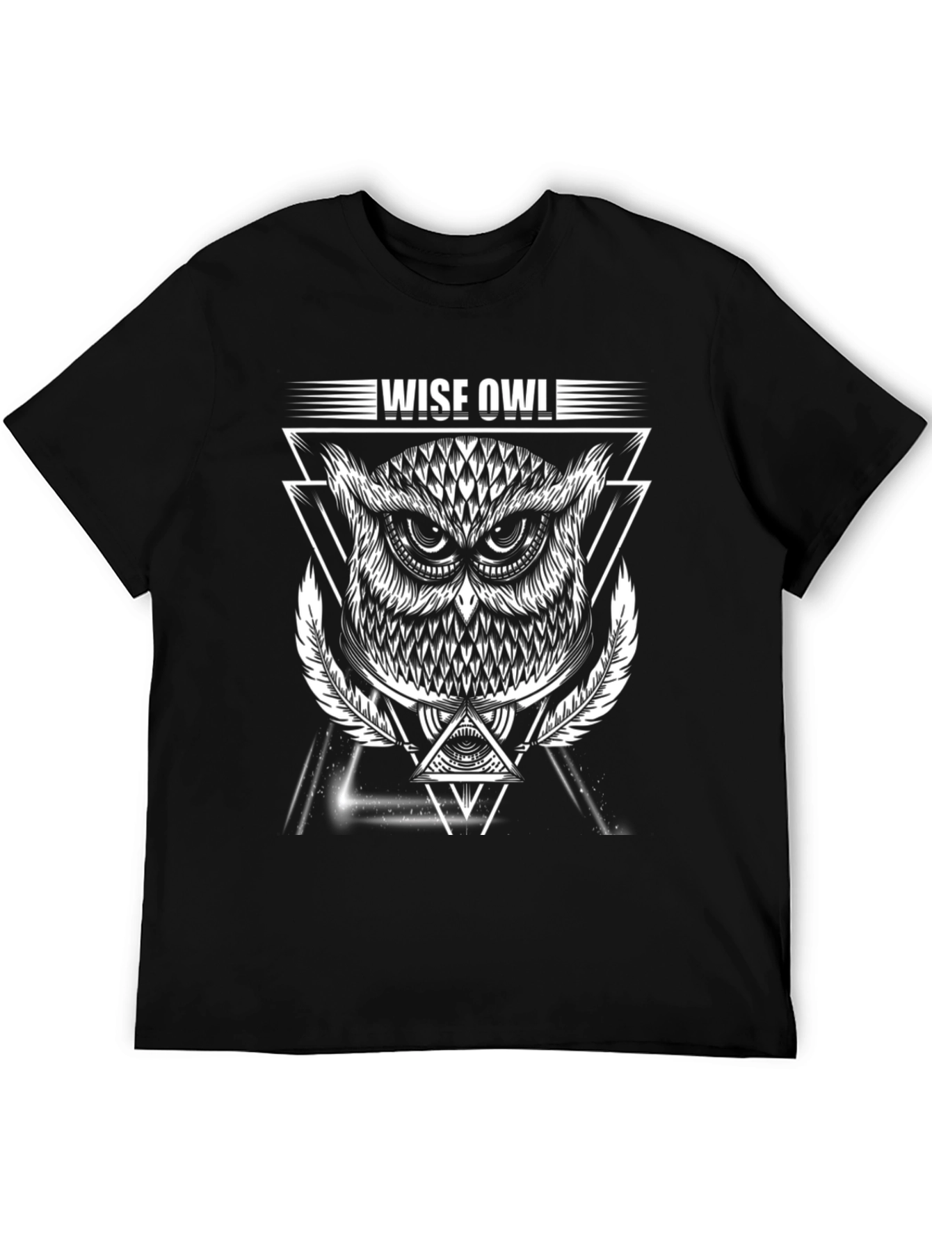 Wise Owl Graphic T-Shirt - Trendy Mens Tee