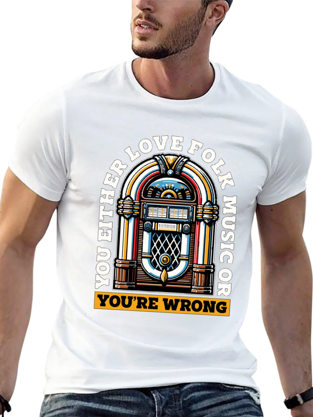 Love Folk Music T-Shirt