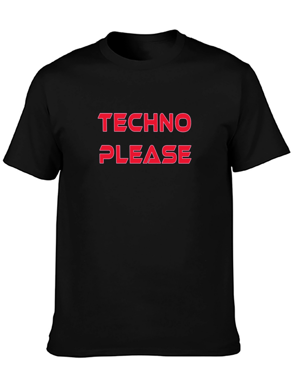 Techno Please Graphic T-Shirt