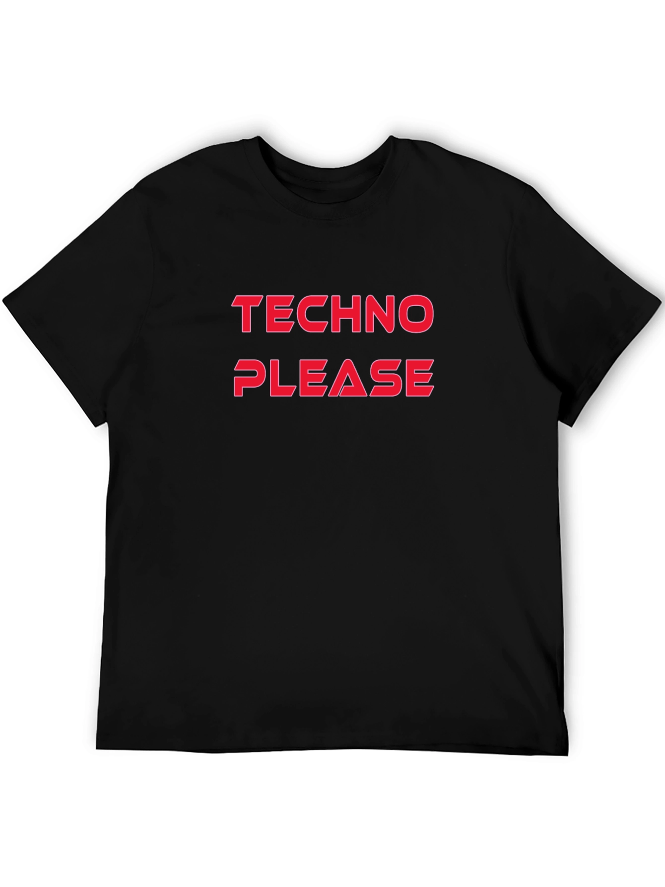 Techno Please Graphic T-Shirt