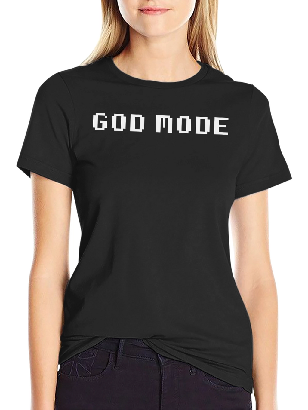 God Mode Black T-Shirt - Gamer Style