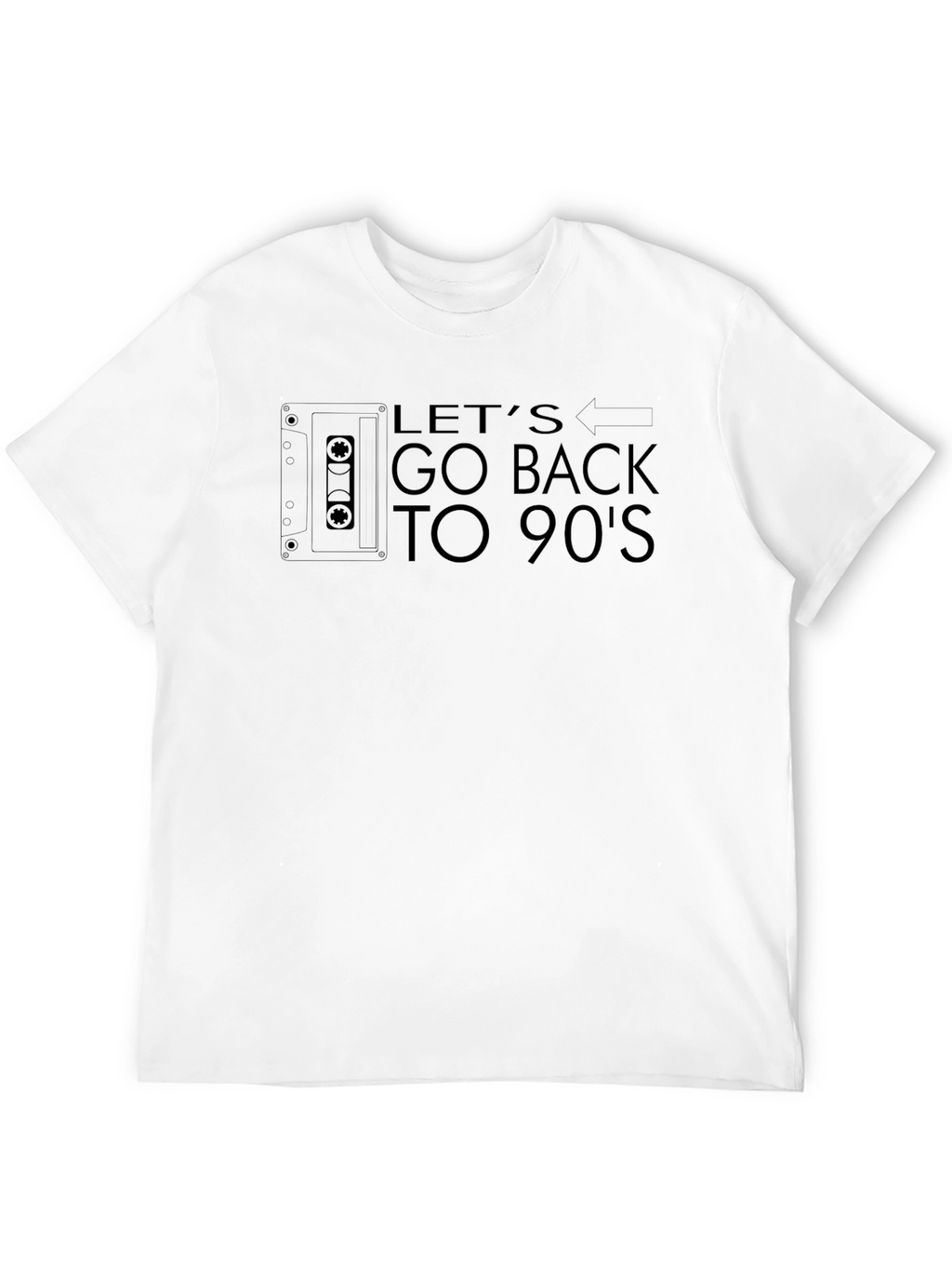 Retro 90s Cassette Graphic Tee - Throwback Style