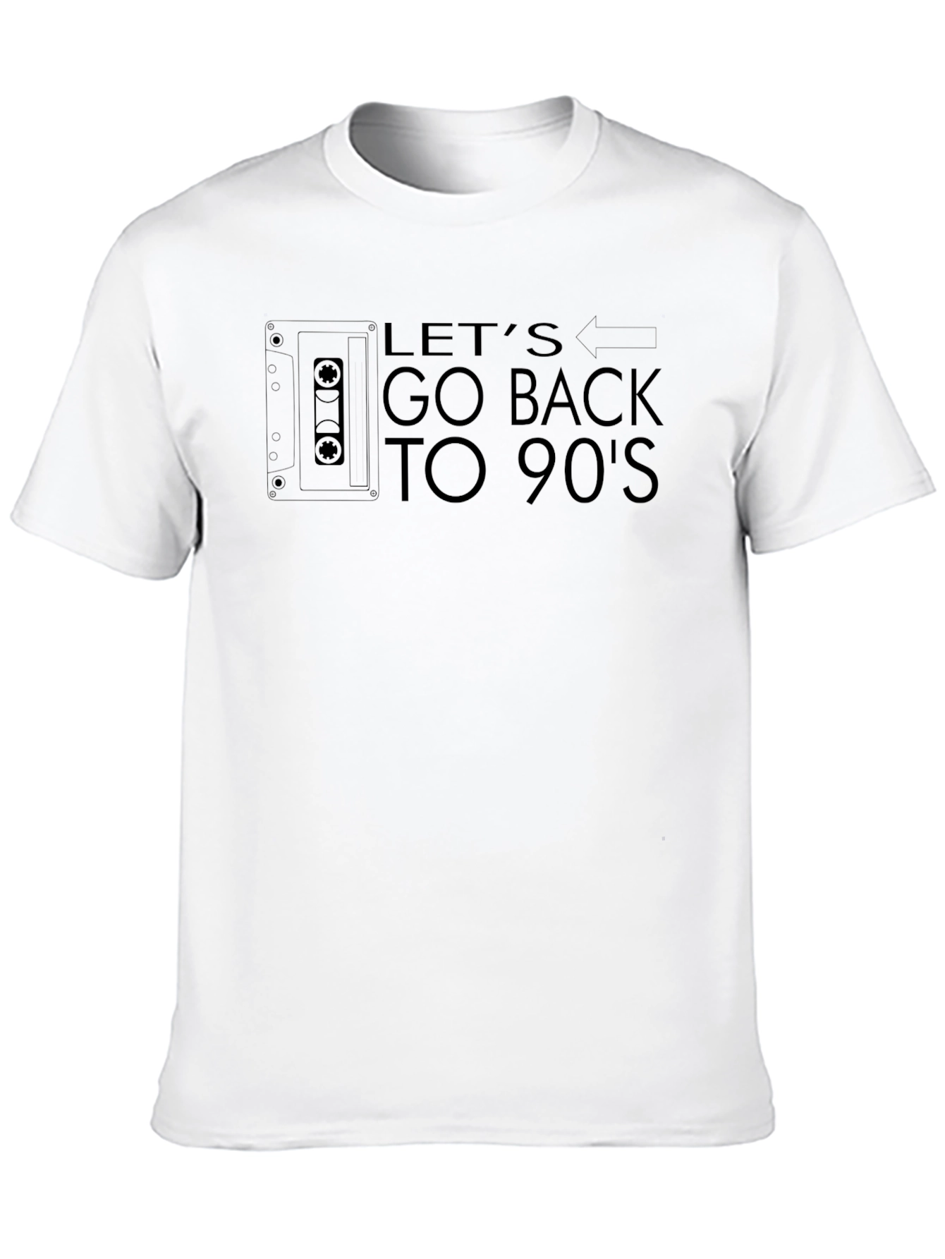 Retro 90s Cassette Graphic Tee - Throwback Style