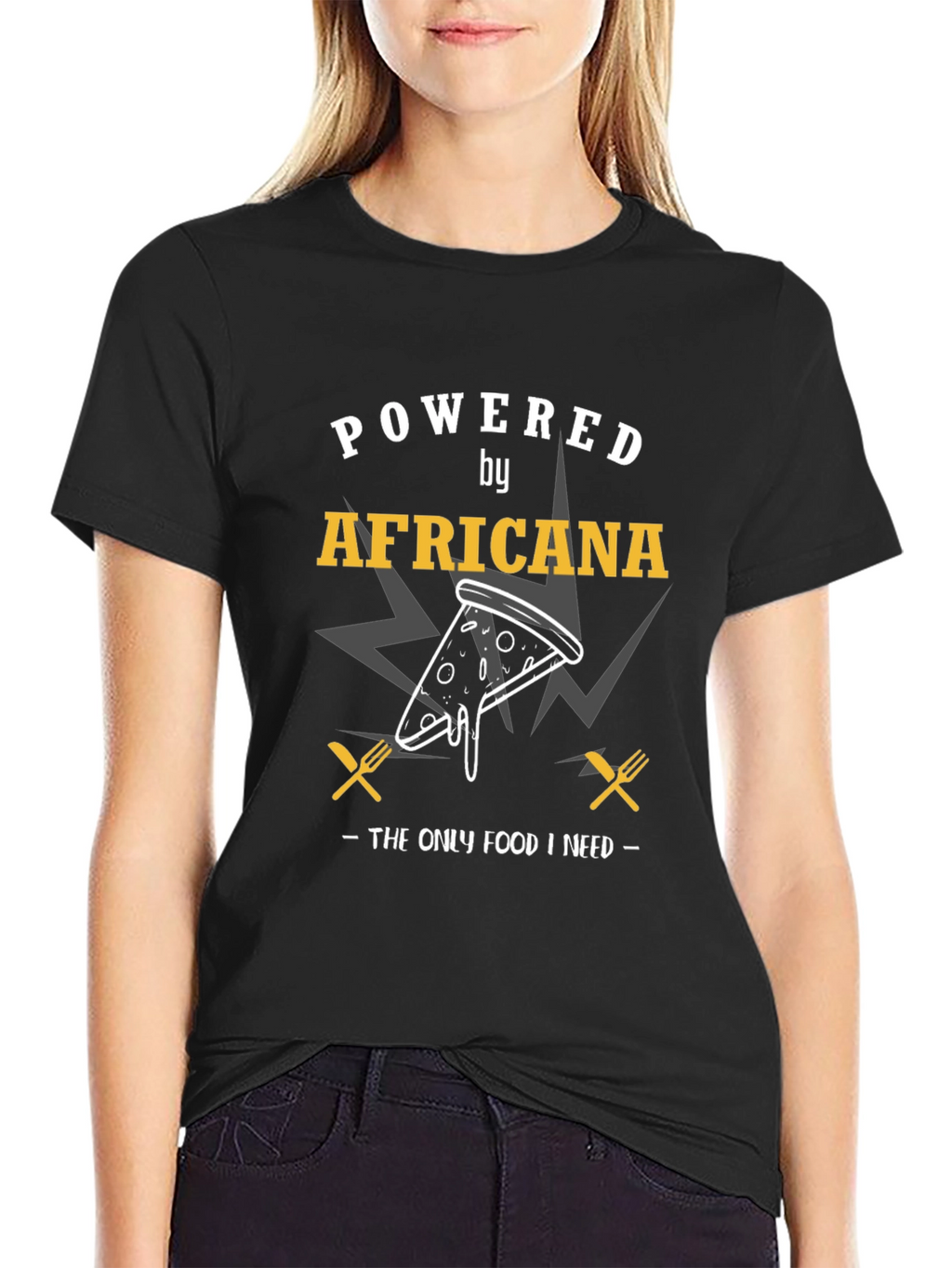 Powered By Africana Pizza T-Shirt