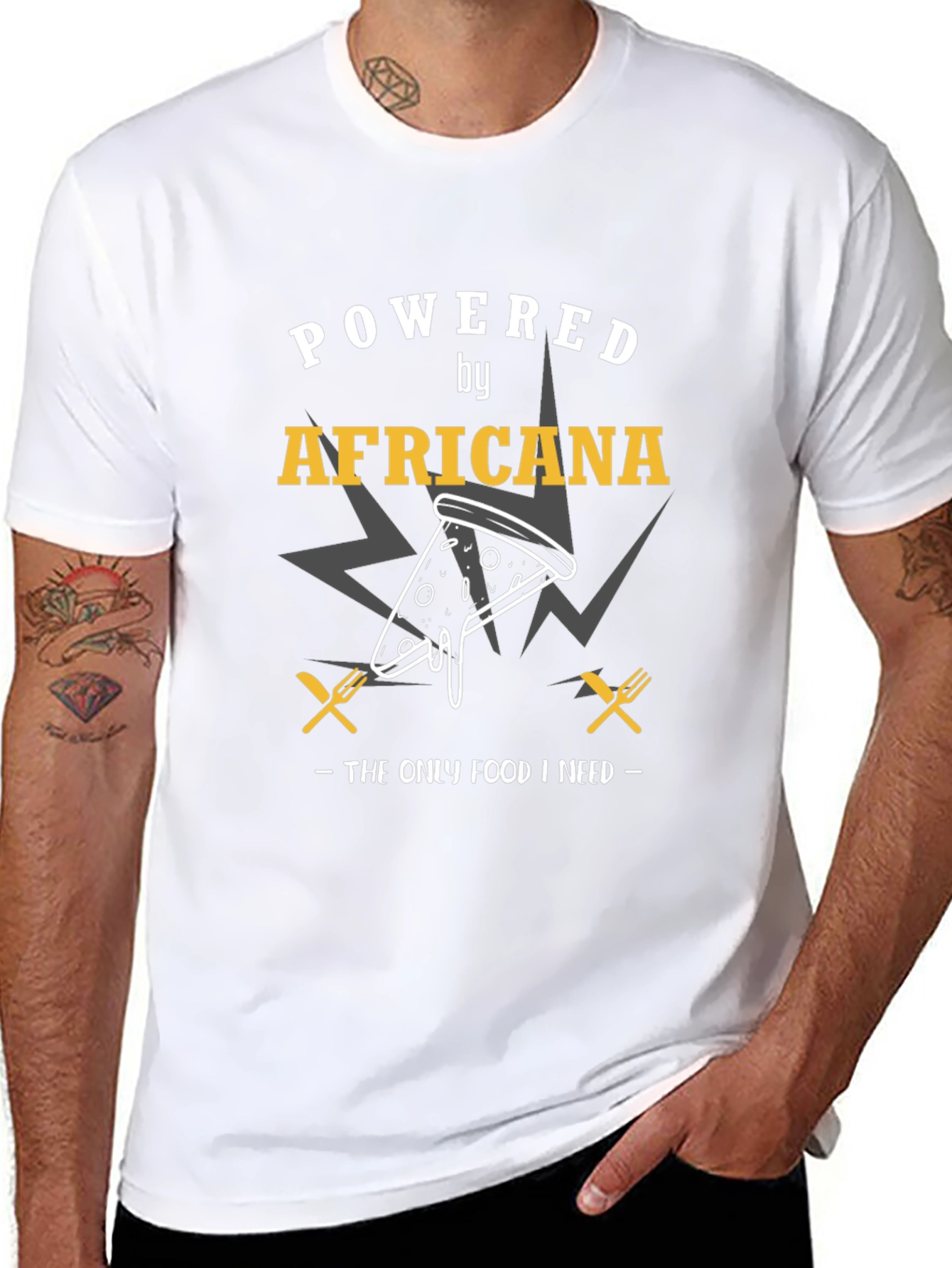 Powered By Africana Pizza T-Shirt
