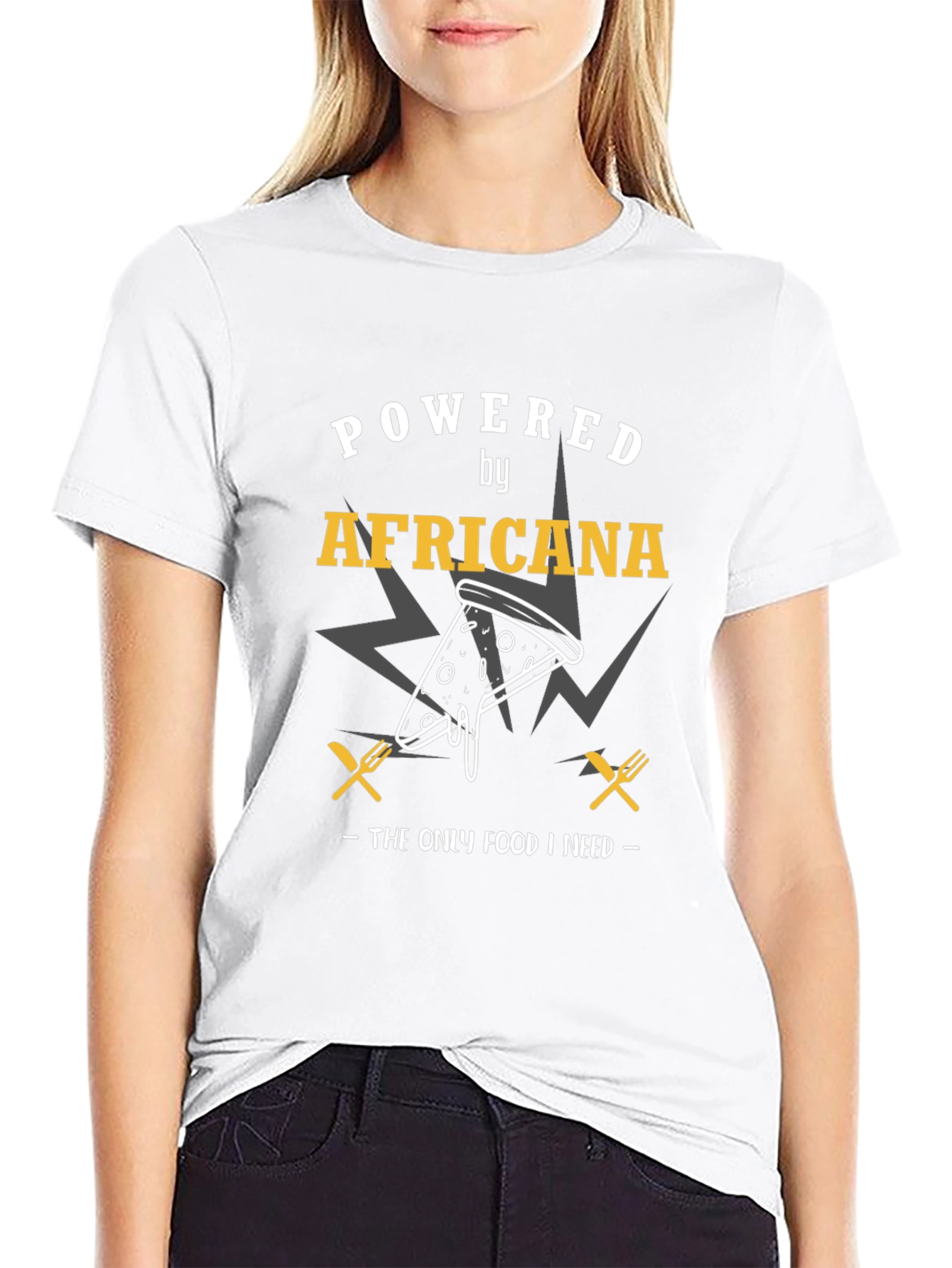 Powered By Africana Pizza T-Shirt